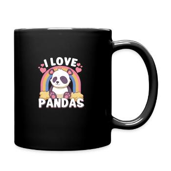 Pandabear Panda Bamboo Wildlife China - Tasse einfarbig - Schwarz - Rechts