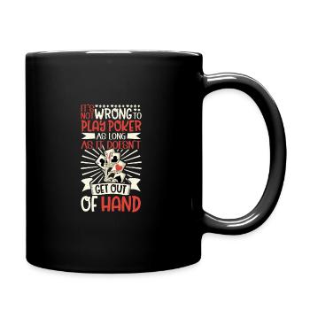 Poker Casino Joueur de poker Jeu de roulette - Mug uni - noir - Droite