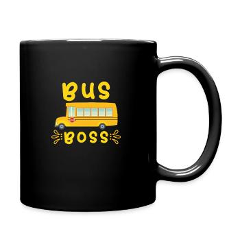 Schulbusfahrer Sei Nett Zum Schulbusfahrer - Tasse einfarbig - Schwarz - Rechts