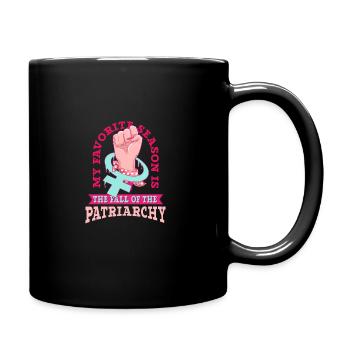 Feminism Women's Power Pro-choice Pro Abortion - Full Colour Mug - black - Right