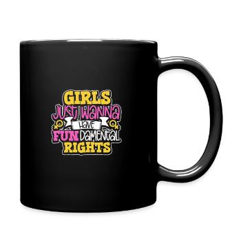 Feminism Women's Power Pro-choice Pro Abortion - Full Colour Mug - black - Right