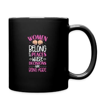 Feminism Women's Power Pro-choice Pro Abortion - Full Colour Mug - black - Right