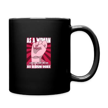 Feminism Girl Power Pro-choice Pro Abortion - Full Colour Mug - black - Right