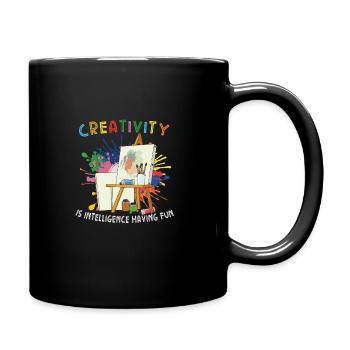 Künstler Malerei Maler Kunstfarbe Kunstlehrer - Tasse einfarbig - Schwarz - Rechts