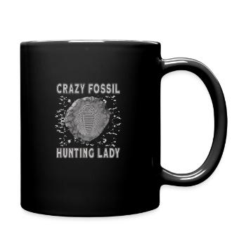 Fossil hunters Fossil hunting paleontologist - Full Colour Mug - black - Right
