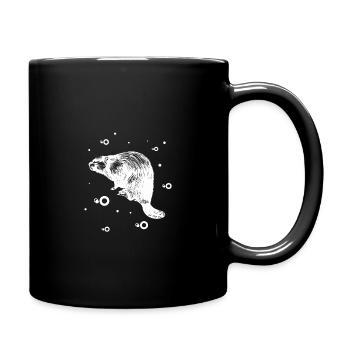 Marder Ermine Weasel - Full Colour Mug - black - Right