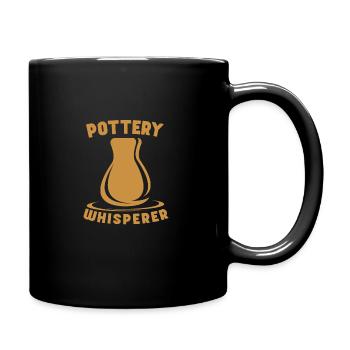 Poterie Poterie Argile Céramistes Potiers céramistes - Mug uni - noir - Droite