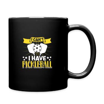 Pickleball Player Pickleball Paddle Pickleball - Tasse einfarbig - Schwarz - Rechts