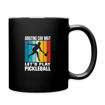 Pickleball Player Pickleball Paddle Pickleball - Tasse einfarbig - Schwarz - Rechts