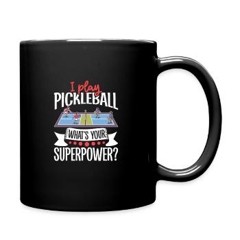 Pickleball Player Pickleball Paddle Pickleball - Tasse einfarbig - Schwarz - Rechts