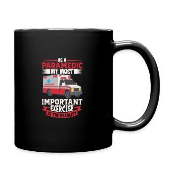 Paramedic First Responder Ambulance Driver - Full Colour Mug - black - Right