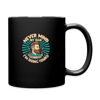 Barbe Barbier Coiffeur Coiffeur Salon de coiffure - Mug uni - noir - Droite