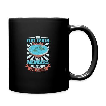 Flat Earth Theory Flat Earth Army Earth - Tasse einfarbig - Schwarz - Rechts