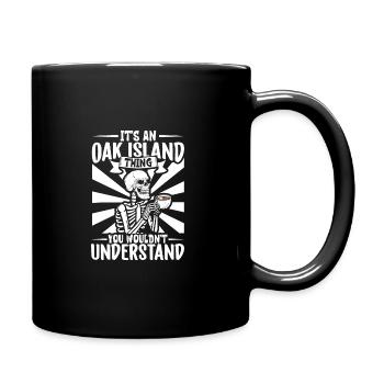Oak Island / Treasure Hunting Oak Island Mystery - Tasse einfarbig - Schwarz - Rechts
