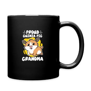 Guinea Pig Lover Furry Potato Gift Idea - Full Colour Mug - black - Right