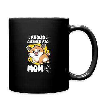 Guinea Pig Lover Furry Potato Gift Idea - Full Colour Mug - black - Right