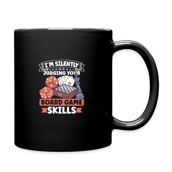 Vin Jeux de société Jeu d’échecs Joueur de plateau Jeux d’argent - Mug uni - noir - Droite