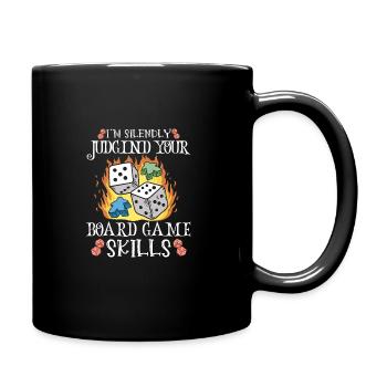 Vin Jeux de société Jeu d’échecs Joueur de plateau Jeux d’argent - Mug uni - noir - Droite