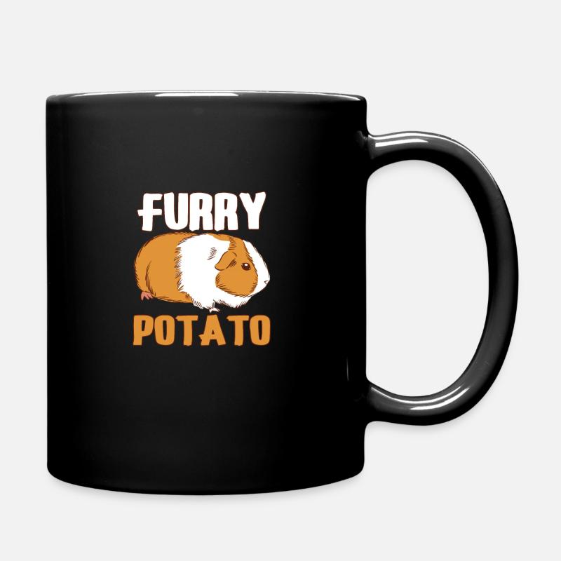 Idée cadeau de pomme de terre poilue amoureux du cochon d’Inde - Mug uni - noir