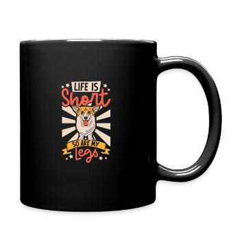 Dog Welsh Corgi Pet Dog Lover Puppy Welsh Dog - Tasse einfarbig - Schwarz - Rechts