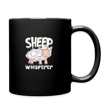 Funny Sheep Barn Farmer Farming Sheep Lover - Full Colour Mug - black - Right
