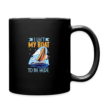 Bateau papa Capitaine Pontoon Sailor Croisière - Mug uni - noir - Droite