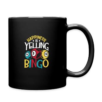 Jeu de cartes de bingo Grand-mère Joueur de bingo Cartes de bingo - Mug uni - noir - Droite