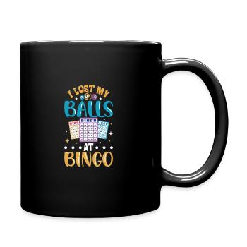 Jeu de cartes de bingo Grand-mère Joueur de bingo Cartes de bingo - Mug uni - noir - Droite