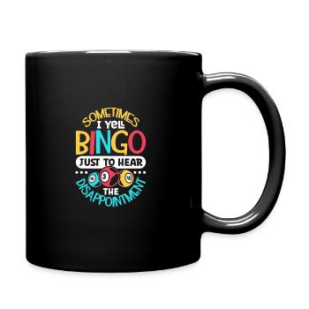 Jeu de cartes de bingo Grand-mère Joueur de bingo Cartes de bingo - Mug uni - noir - Droite