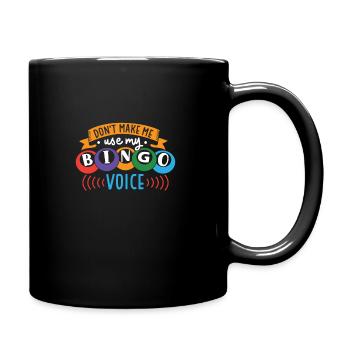 Jeu de cartes de bingo Grand-mère Joueur de bingo Cartes de bingo - Mug uni - noir - Droite