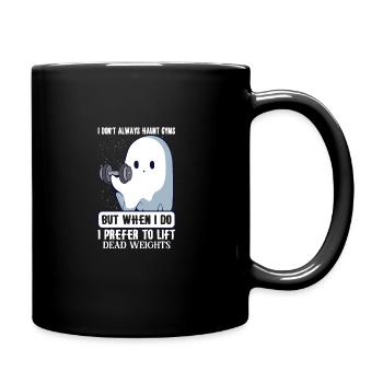 Bodybuilding Powerlifting Weightlifting Fitness - Tasse einfarbig - Schwarz - Rechts