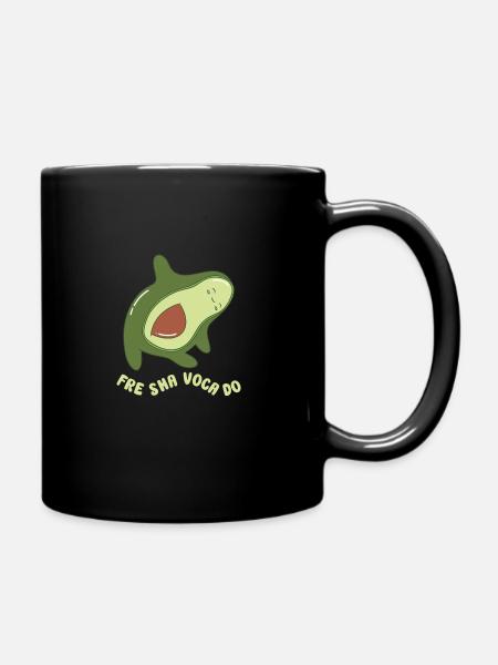 funny Avocado avocado pun avocado lover - Tasse einfarbig - Schwarz