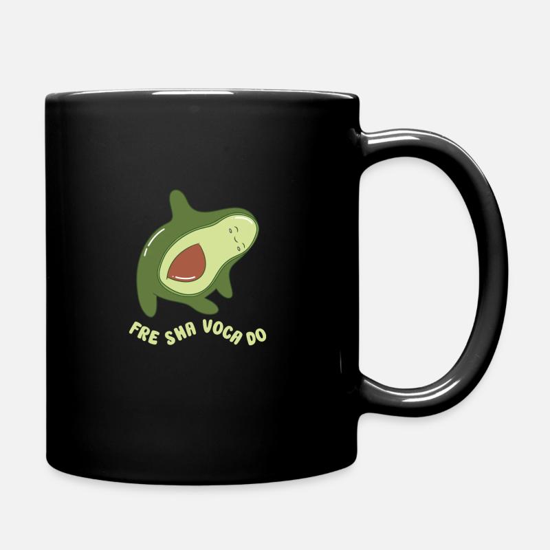 funny Avocado avocado pun avocado lover - Tasse einfarbig - Schwarz