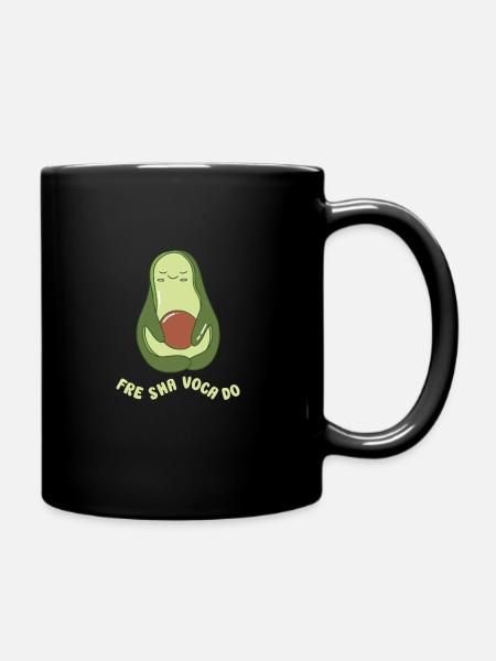 funny Avocado avocado pun avocado lover - Tasse einfarbig - Schwarz