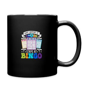 Jeu de cartes de bingo Grand-mère Joueur de bingo Cartes de bingo - Mug uni - noir - Droite