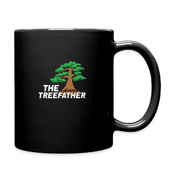 Bonsai Japan Silhouette Gardener Gardening Lover - Full Colour Mug - black - Right