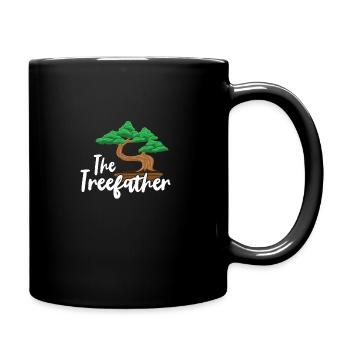Bonsai Japan Silhouette Gardener Gardening Lover - Tasse einfarbig - Schwarz - Rechts