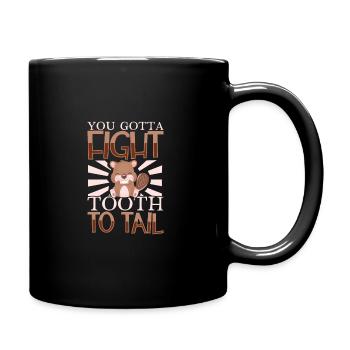 Beaver Fan Beaver Lover Funny Beaver Gift - Full Colour Mug - black - Right