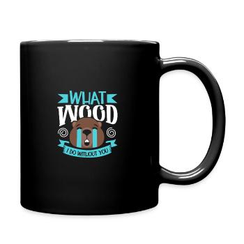 Biber Fan Biber Liebhaber Lustiges Biber Geschenk - Tasse einfarbig - Schwarz - Rechts