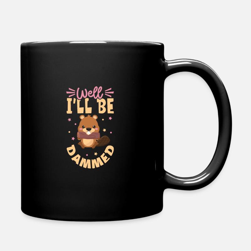 Biber Fan Biber Liebhaber Lustiges Biber Geschenk - Tasse einfarbig - Schwarz