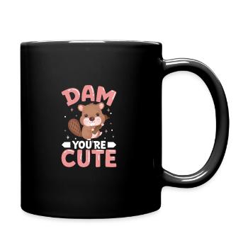 Beaver Fan Beaver Lover Funny Beaver Gift - Full Colour Mug - black - Right