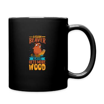 Biber Fan Biber Liebhaber Lustiges Biber Geschenk - Tasse einfarbig - Schwarz - Rechts