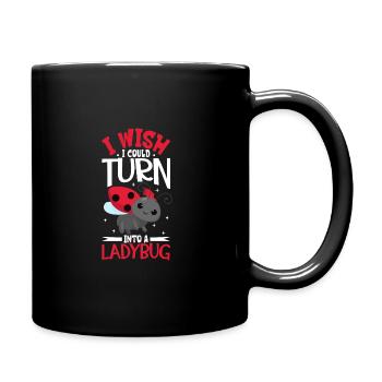 Coccinelle Coccinelle Entomologie Insectes - Mug uni - noir - Droite
