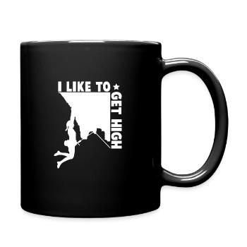 Ich mag es, high zu werden - Tasse einfarbig - Schwarz - Rechts