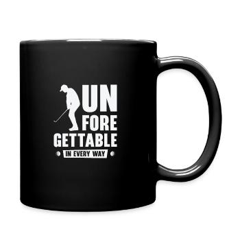 Golfspieler Golfplatz Golfer - Tasse einfarbig - Schwarz - Rechts