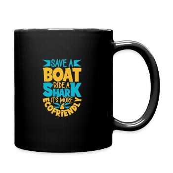 Shark Ocean Predator Plongée sous-marine - Mug uni - noir - Droite