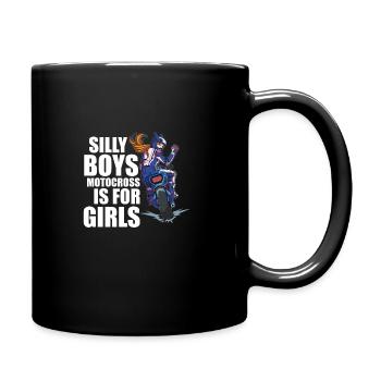 Dirt Bike Dirt Bike Riding Motocross Dirt Biking - Full Colour Mug - black - Right