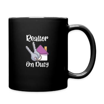 Agent immobilier Agent immobilier Clôture de maison Investisseur - Mug uni - noir - Droite