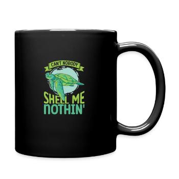 Boxer Boxing Turtle Turtles Sea Ocean Reptile - Tasse einfarbig - Schwarz - Rechts