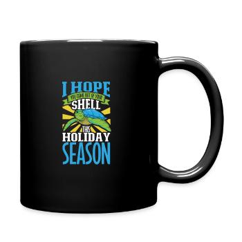 Boxer Boxing Turtle Turtles Sea Ocean Reptile - Tasse einfarbig - Schwarz - Rechts